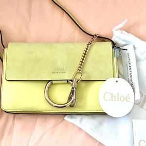 NWT Chloe Small Faye Bag in Lemonade